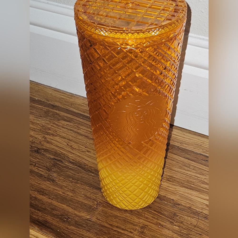 Orange ombre Starbucks cup